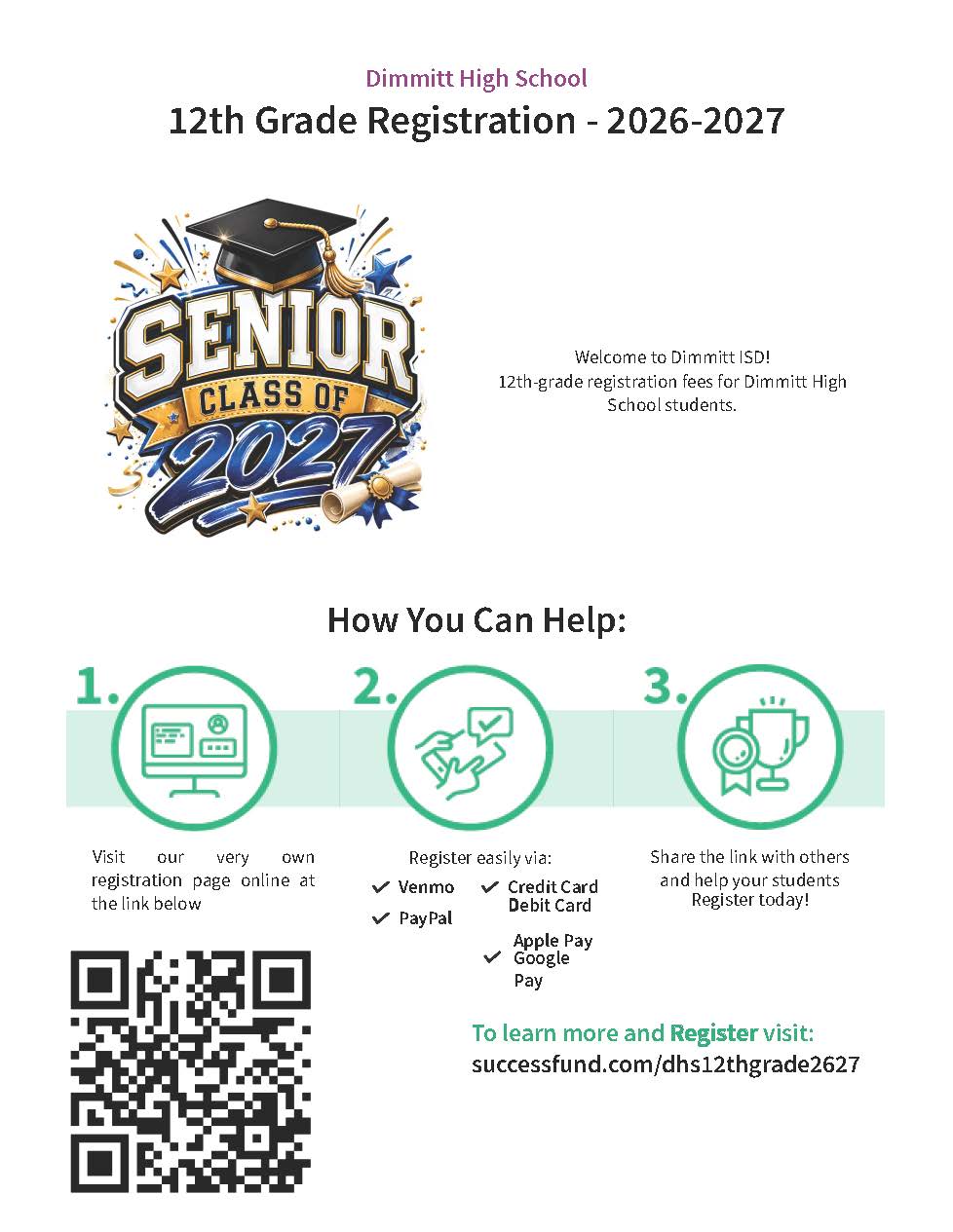 12th Grade Registration Fees